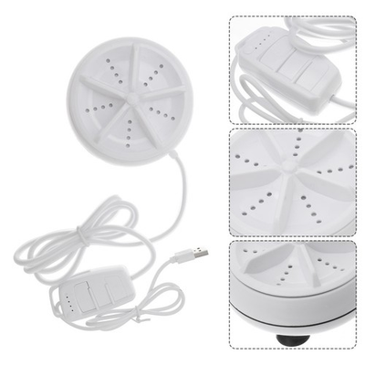 #ad White Portable Washer with Quick Wash Mode High Strength ABS Material for Home $24.91