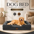 Large Orthopedic Pet Bed Dog Cat Sofa Washable Soft Cushion Removable Cover