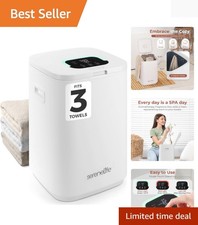 Spa-Like Towel Warmer with Essential Oils Holder - Fits 2 Oversized Towels