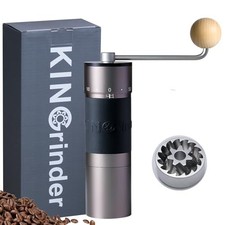 KINGrinder K6 Manual Hand Coffee Grinder Conical Burr 25-35g Iron Gray Espresso