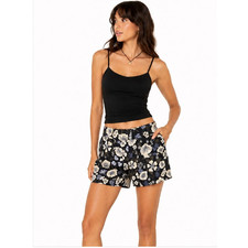 Veronica Beard Babine High Rise Floral Shorts Size 6 Summer Vacation Linen Blend