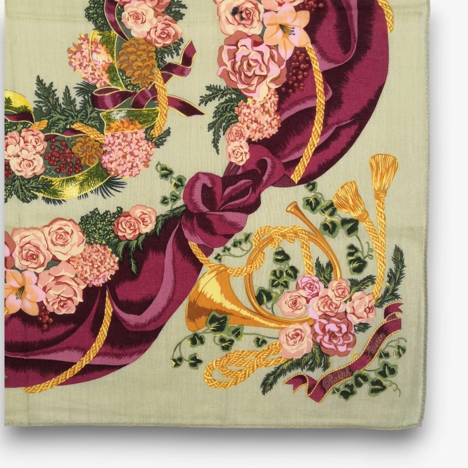 Lenço vintage Ralph Lauren lenço floral bandana 18x18 - Imagem 2 de 4