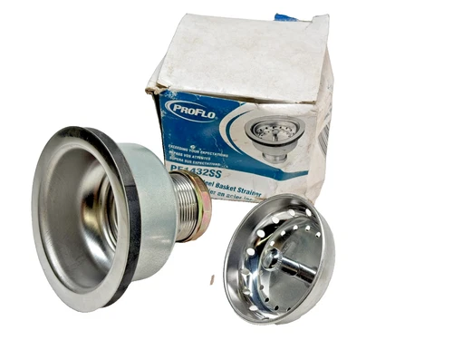 PROFLO PF1432SS Stainless Steel Sink Drain & Strainer 1-1/2" MIP - Picture 1 of 9