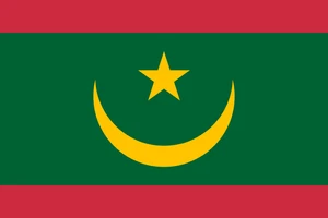 Mauritania Flag Self Adhesive Vinyl Sticker