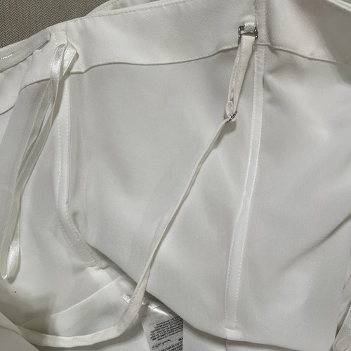 White House Black Market White Strapless Bustier Top removable straps Womens 14 - Picture 9 of 18