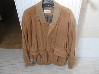 hellbraune Wildleder Jacke, Gr. 58