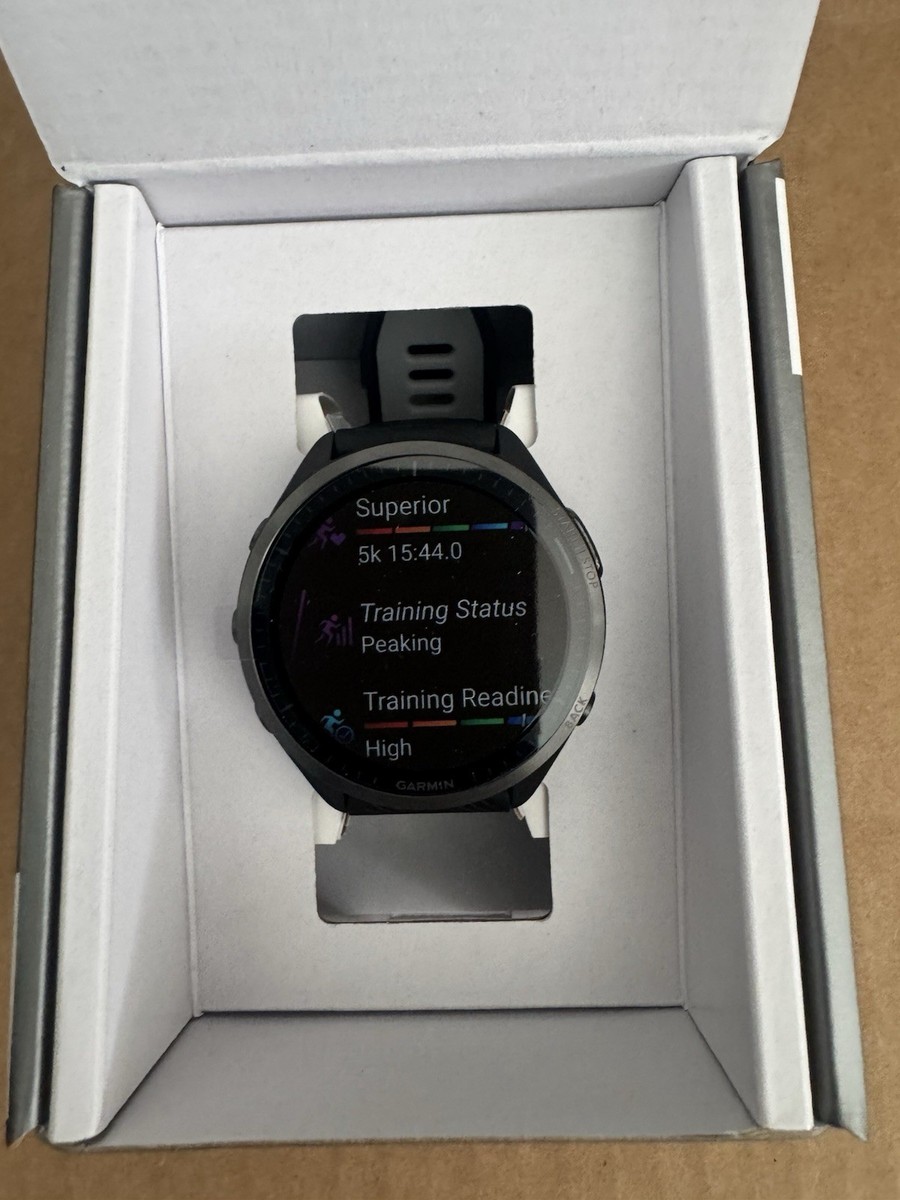 【中古品】FORERUNNER 965 BLACK Garmin Forerunner 965 Unisex Smartwatch - Black (010-02809-00) for