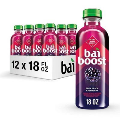 Bai Boost Buka Black Raspberry 18oz Bottles 12 Pack Antioxidant Drink