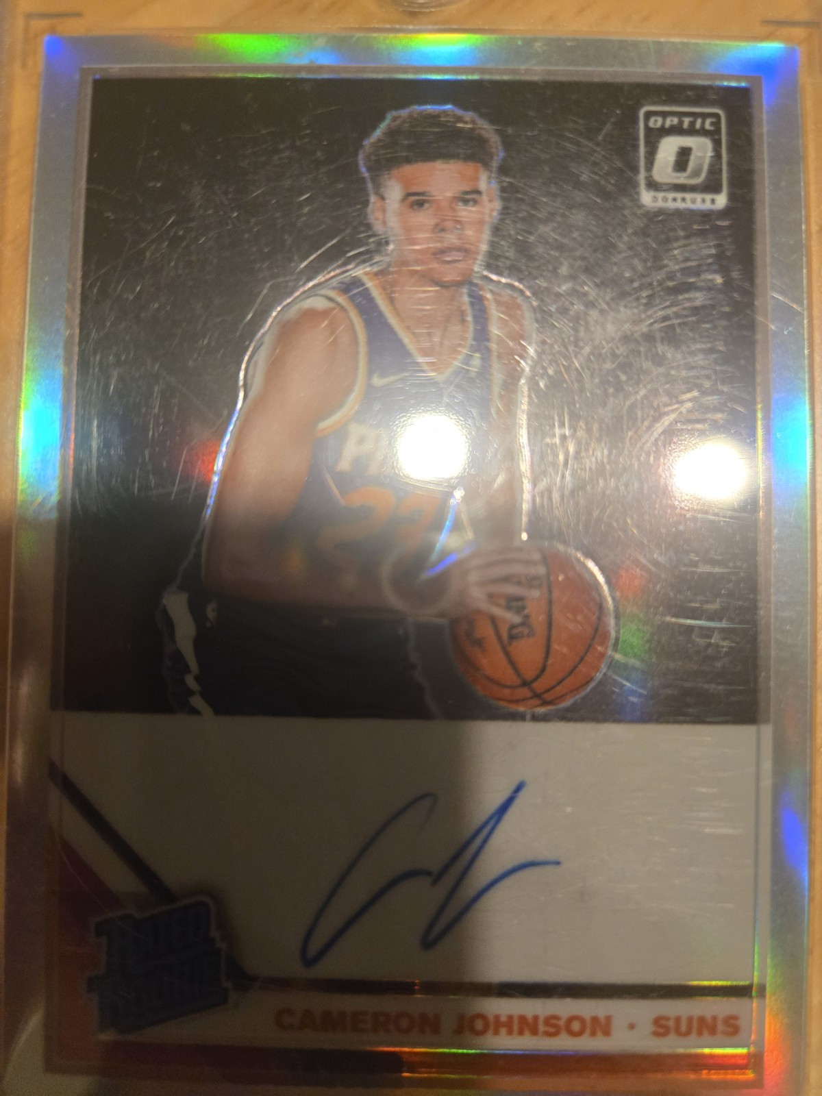 2019-20 Donruss Optic Rated Rookie Prizm #200 Cameron Johnson Auto Nuggets Holo