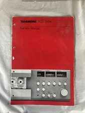 Tandberg TCD 3034 manuale di servizio originale