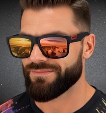 Polarized Sunglasses Men Women Green Mirror Lens Driving Sport Outdoor Shades