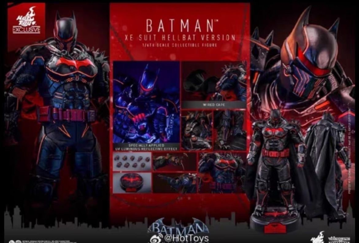 New Hot Toys VGM73 Arkham Origins Batman XE Suit Hellbat Version