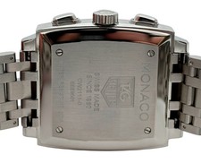 Tag Heuer 38mm Men's Monaco Automatic Chronograph Black Dial Watch Ref CW2111-0! 9