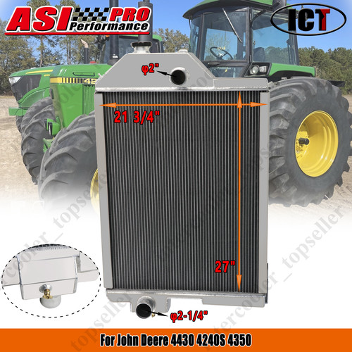 4-Row Radiator Fits For John Deere 4430 4240S 4350 359562 AR61879 ...