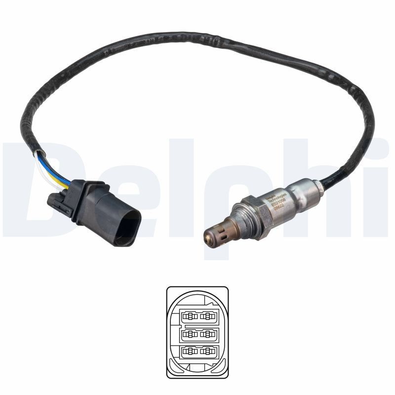 Lambdasonde Breitband-Lambda-Sonde ES21056-12B1 DELPHI für VW AUDI SEAT SKODA - Bild 3