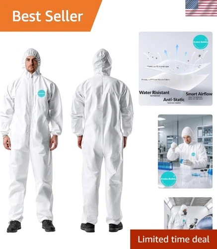 Microporous Disposable Paint Suit: XX-Large Full Protection Coverall for Safety - product listing photo