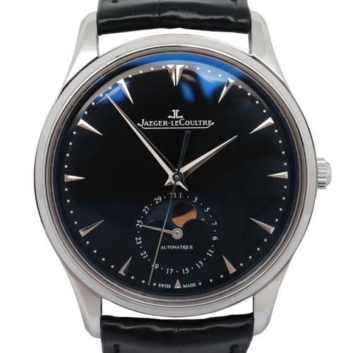 2020s Mint Jaeger LeCoultre Q1368470 Master Ultra Thin Moon 39mm Steel Watch