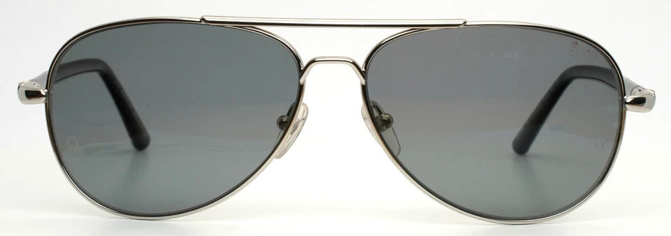 Gafas de sol polarizadas Montblanc MB509S 16D plateadas para hombre aviador 61-14-140 B:45 Foto 2 de 4