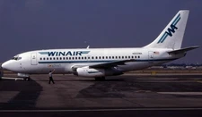 Boeing 737 B-737-200 WinAir Airlines Desktop Wood Airplane New Model Small 1/100