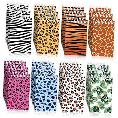 24 Pcs Wild Animals Mini Notepads Small Spiral Pocket Notebooks Jungle