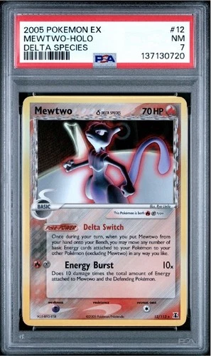 Mewtwo (Delta Species) 12/113 Delta Species Holo PSA 7