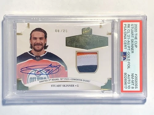 2020-21 UD The Cup Rookie Class Of 2021 STUART SKINNER 08/25 RPA Card# 2020-SS