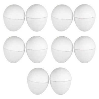 10 Stück Pappmaché Eier für Kunstprojekte und Osteraktivitäten