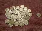 1 Roll (50 coins) 90% Silver Roosevelt Dimes All 1964 - 49 P Mints , 1 D Mint