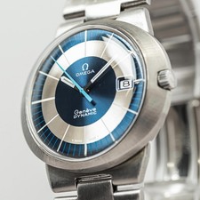 *QUASI NUOVO* OMEGA Geneve DYNAMIC TOOL vintage.107 carica manuale blu 41 mm uomo