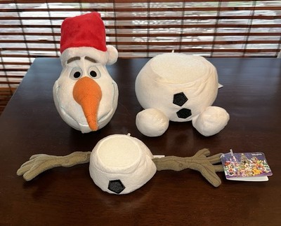Disney Movie Pull Apart OLAF Frozen 10'' plush snowman Hong Kong Disneyland EUC