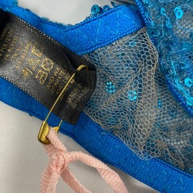 Agent Provocateur Czarina SOIREE Blue Sequin Bra 36B NWT