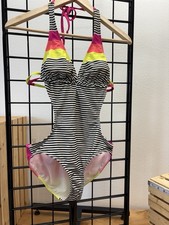 VTG 90s OP Ocean Pacific Medium Woman s One Piece Neon Swim Suit Really Cute