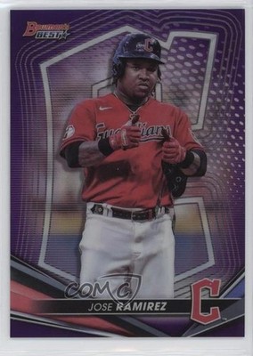 2022 Bowman's Best Purple Refractor 77/250 Jose Ramirez #52 1g37