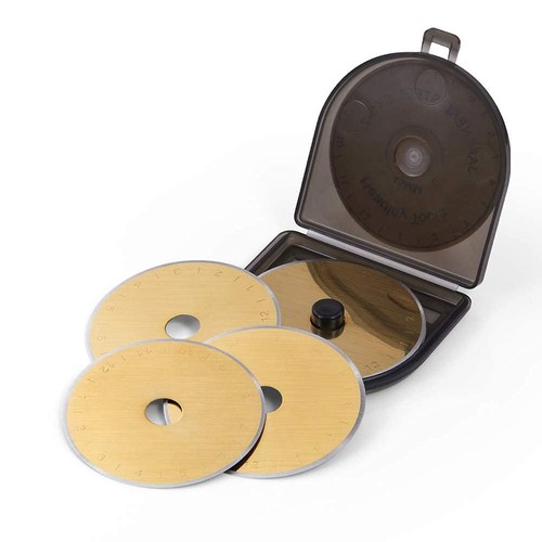 HEADLEY TOOLS Titanium Coated 45mm Rotary Cutter Blades 15 Pack Fits Olfa, Fi... - Picture 7 of 7