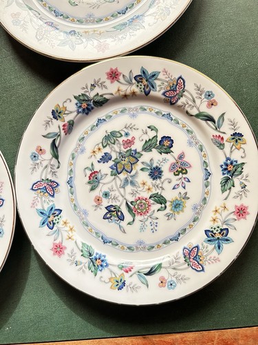 6 piatti Andrea by Sadek Garden of India Cina bordo oro 7,5" - Giappone - Foto 4 di 11