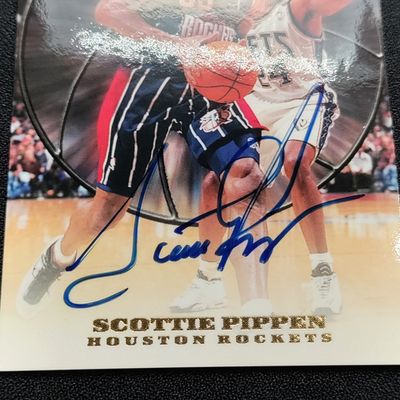 scottie pippen AUTO サイン　ピッペン　　TOPPS Scottie Pippen AUTO ON CARD 1999-00 Topps Certified AUTOGRAPH #SP