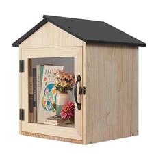 Little Library Box Outdoor Wooden Outside Library Book Boxes  Literature Exch...