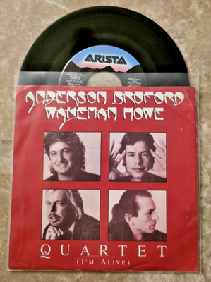 Anderson Bruford Wakeman Howe    Quartet (I'm Alive) AS1-9898 7'' 45 RPM, Promo