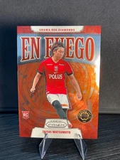 2025 Panini Prizm FIFA Club World Cup En Fuego #8 Taishi Matsumoto RC