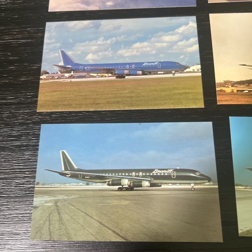 8 Vintage Braniff International Aviation World Postcards - Picture 4 of 10