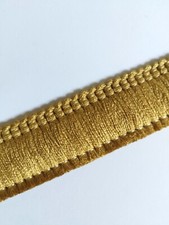 SILKY VISCOSE BRUSH FRINGE Upholstery Furnishing Cut Ruche Trim by Metre or Reel