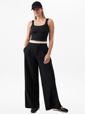 Athleta Pinnacle High Rise Trouser Black , SIZE 2T(Tall) #472041 NEW