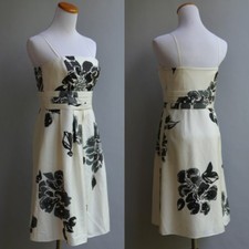 Ann Taylor Silk Summer Dress Retro Mod Floral Pin Up VTG Sexy New NWOT 6 P