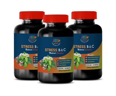 stress e - STRESS NATURAL COMPLEX - mood boosting supplements 3 BOTTLE