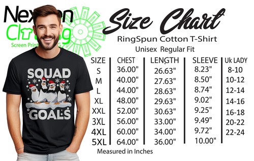 Penguin Squad Goals T-Shirt - urkomisch und bezaubernd! Lustiges T-Shirt, Unisex Prin - Bild 20 von 45