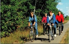 Park Rapids Minnesota MN Bike Riders Trail Riding Postcard VTG UNP Vintage