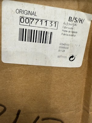 00771131 Bosch Outer Door Assembly Microwave OEM New 