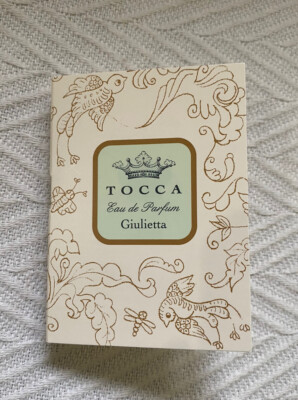 TOCCA Giulietta Eau de Parfum Sample Card .05 oz NEW