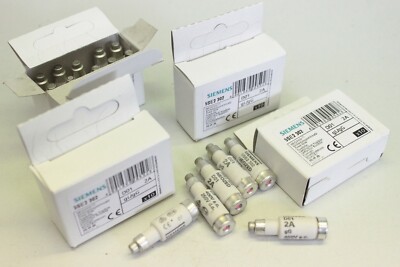 30x SIEMENS 5SE2302 NEOZED D01 2A gL/gG melting fuse 4001869005928 original packaging