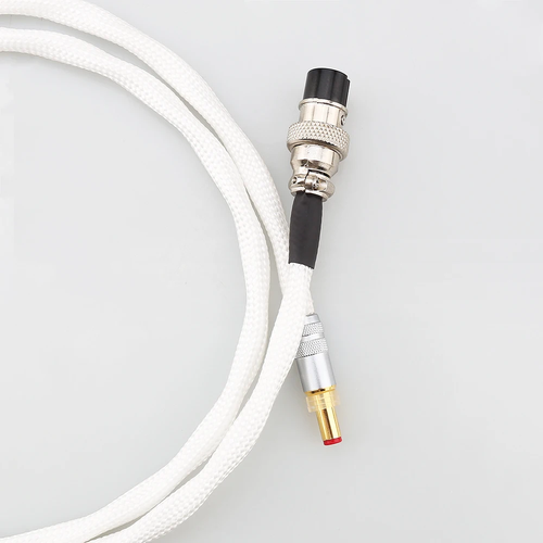 5N Pure Silver Linear Power Supply DC Cable GX12 2P to Oyaide 5.5mm*2.1mm/2.5mm - Picture 10 of 14